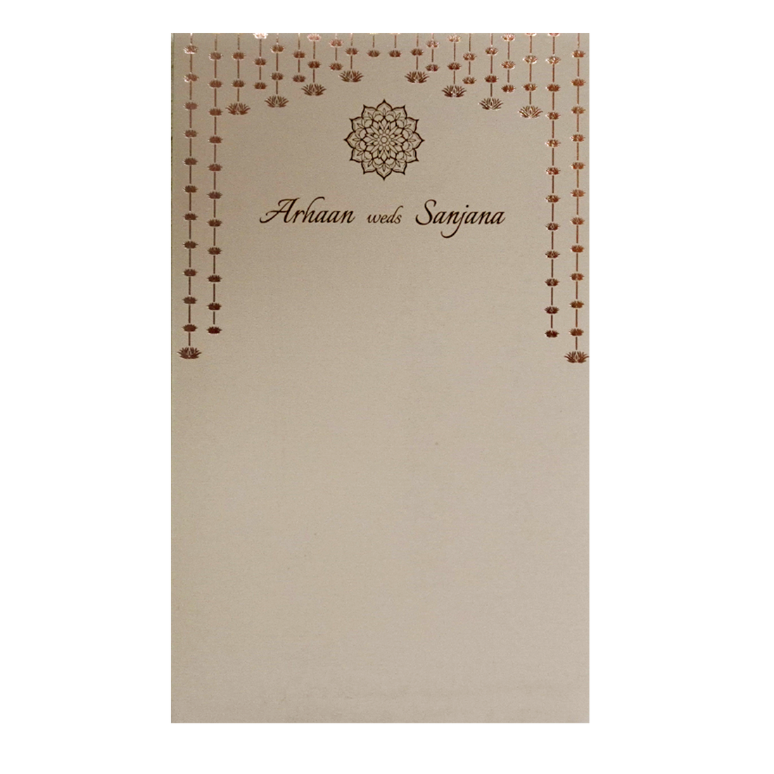 Pale Pink Single Sheet Invitation-KRCS7252