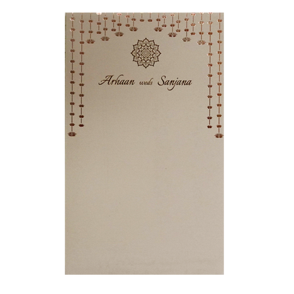 Pale Pink Single Sheet Invitation-King of Cards