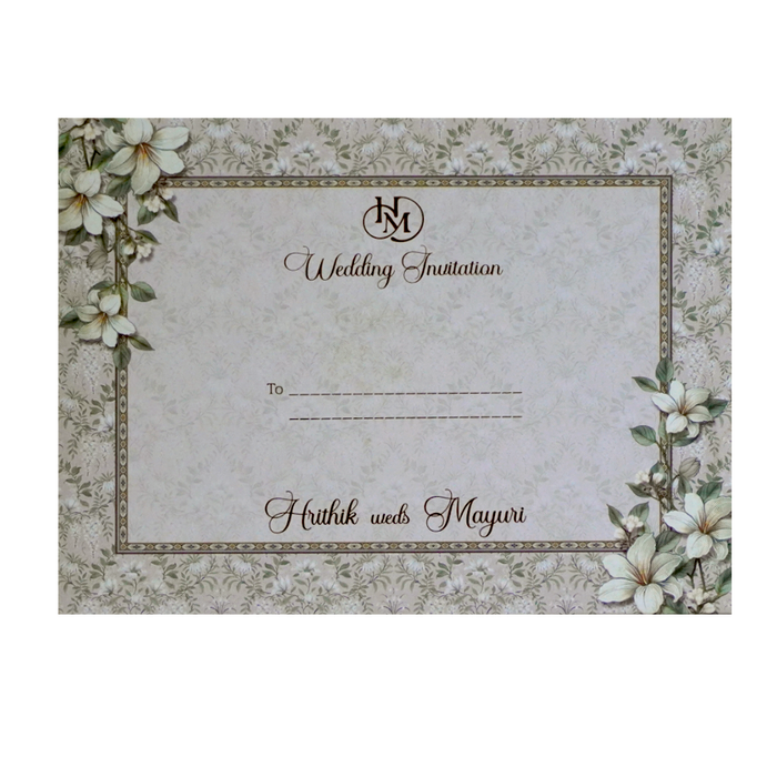 Light Pale Pink MDF Wedding Card-King of Cards