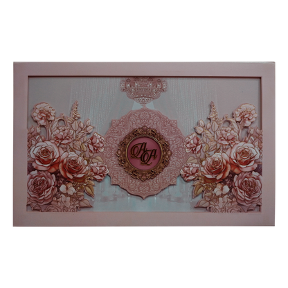 Cream Premium Padded Wedding Invitation-King of Cards