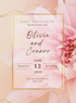 Pink Elegant Wedding Invitation-EINK0056