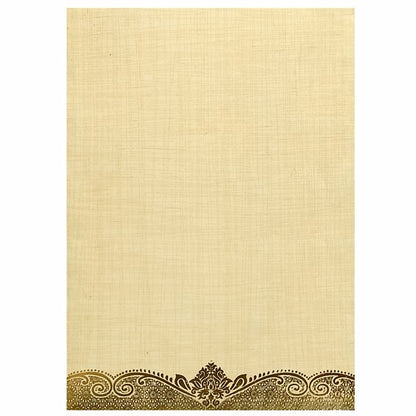 Sandal Metallic With Umbrella Design In Gold Foiling-KNCP24SG-King of Cards