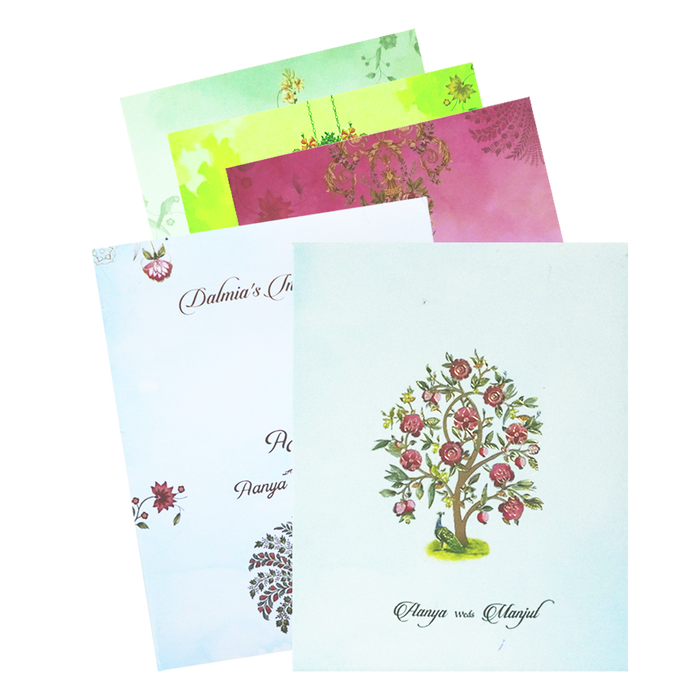 Pastel Blue Wedding Card-King of Cards