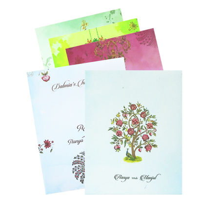 Pastel Blue Wedding Card-King of Cards