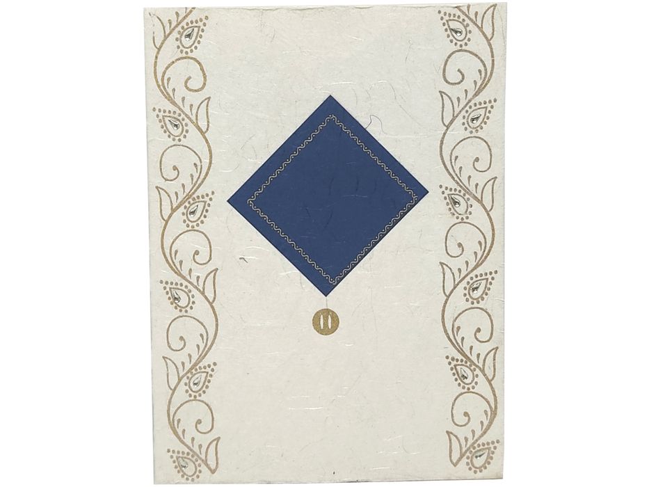 White Single Sheet Invitation Card-Knk6376-King of Cards