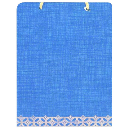 Blue Die Cut Square Ganesha Card-KCAW203B