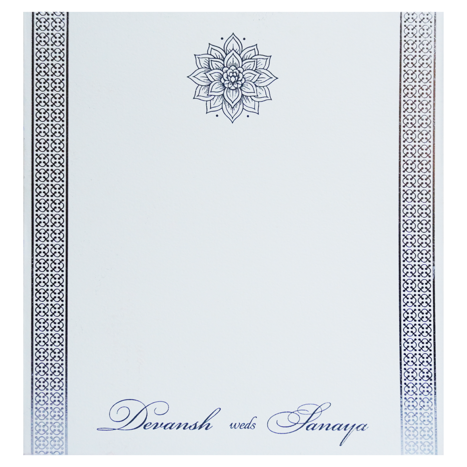 White Sliver Foil Single Card-KRCS7351
