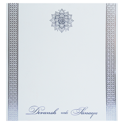 White Sliver Foil Single Card-KRCS7351
