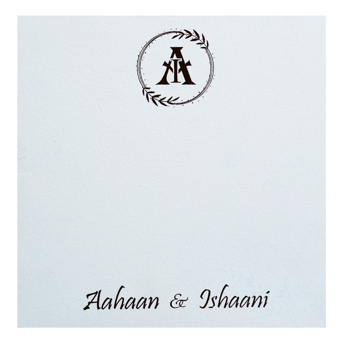 White Floral Theme Invitation-King of Cards