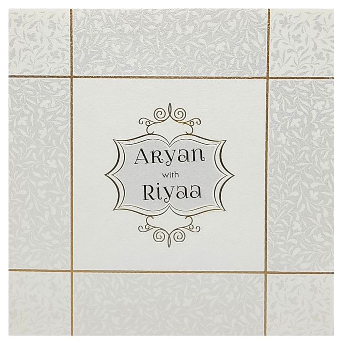 White Invitation Card-King of Cards