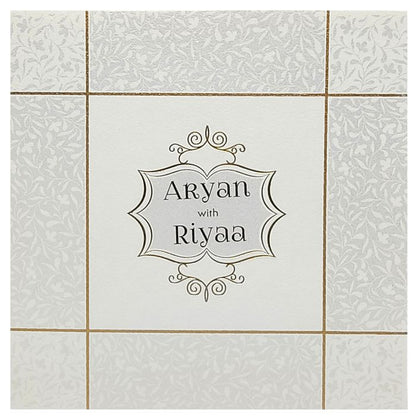 White Invitation Card-King of Cards