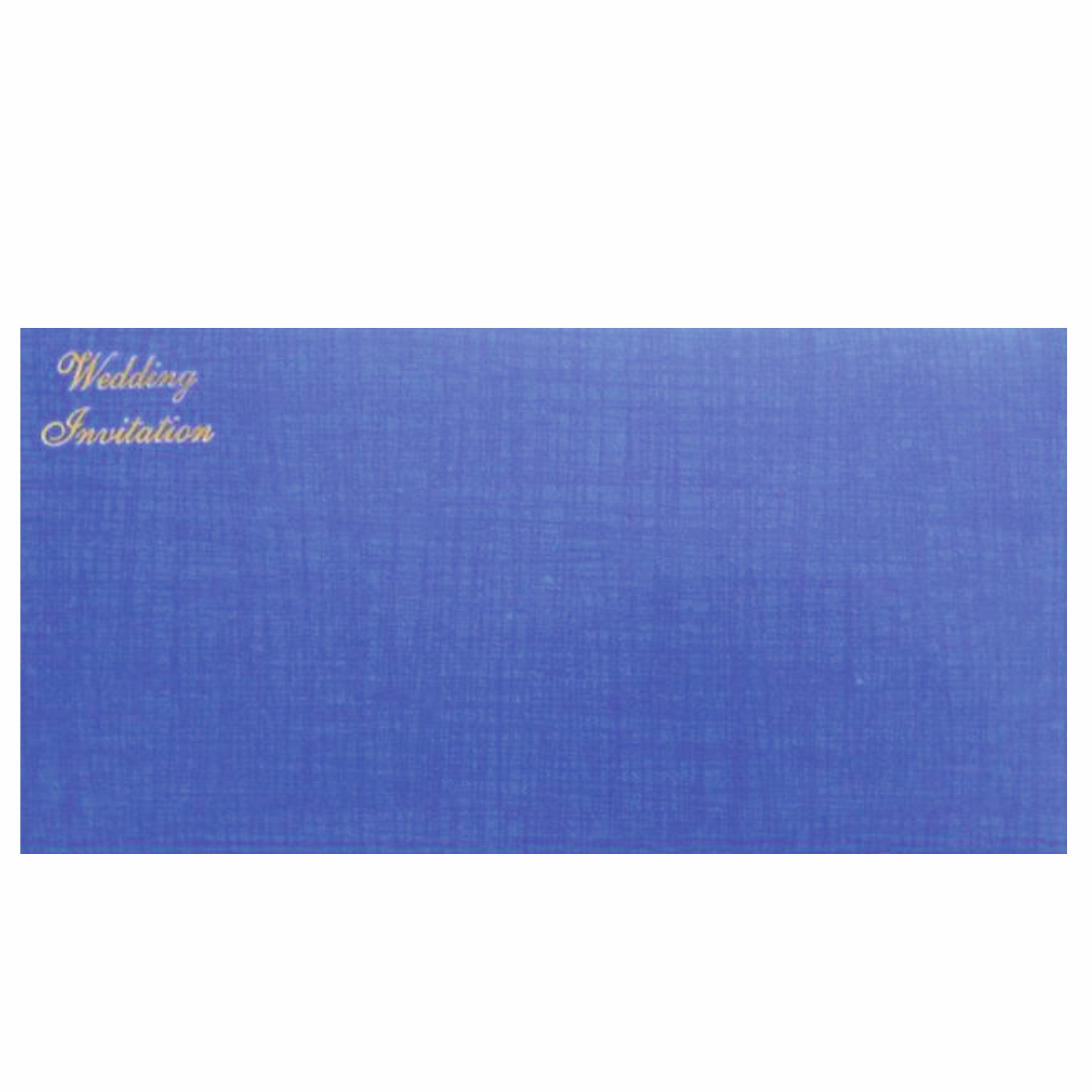 Bright Blue Shading with Wolly Cut Design Wedding Card-KNW20111