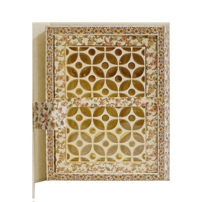 Yellow Persian Floral Royal Wedding Box-King of Cards