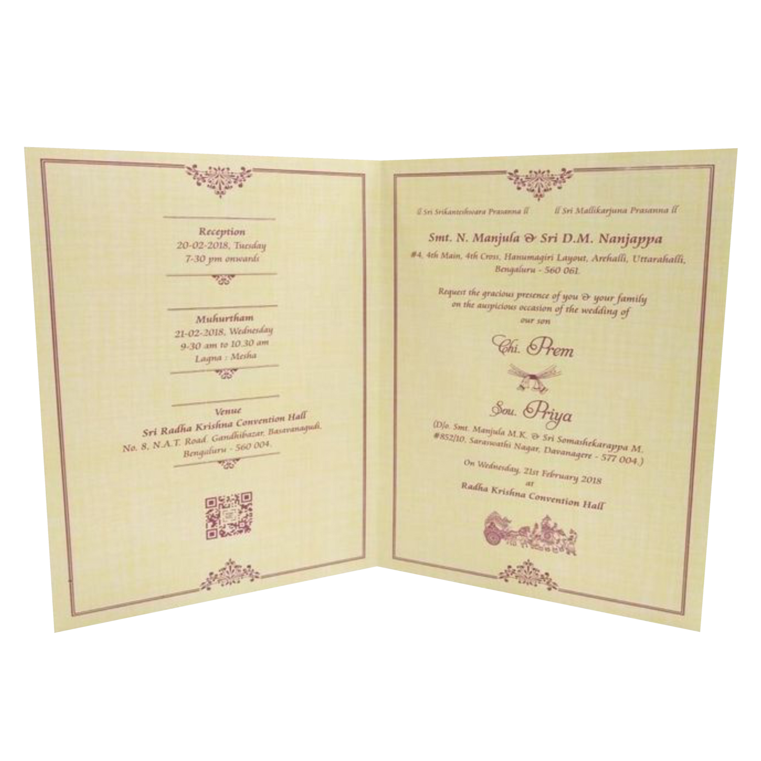 Blue Laser Cut Design Invitation Card-Kncm802b