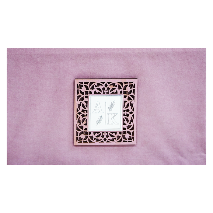 Pastel Pink Luxury Wedding Box-King of Cards