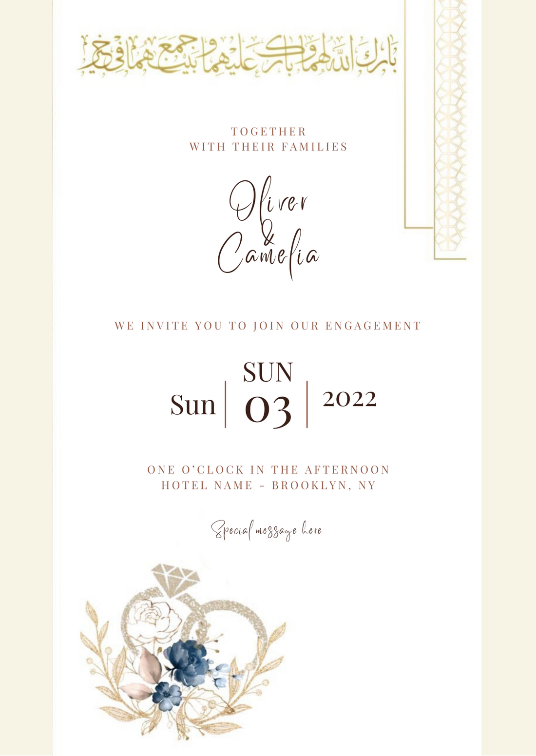 Blue Azure Engagement Invitation-AAEGI002
