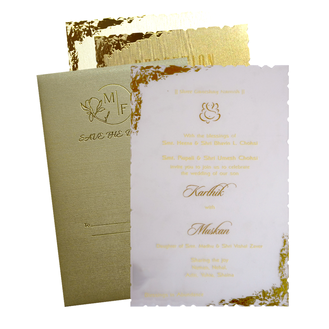 Make your event special with our exclusive Metallic Light Brown Invitation Card. Shop now! ?WhatsApp Support ?Express Delivery.