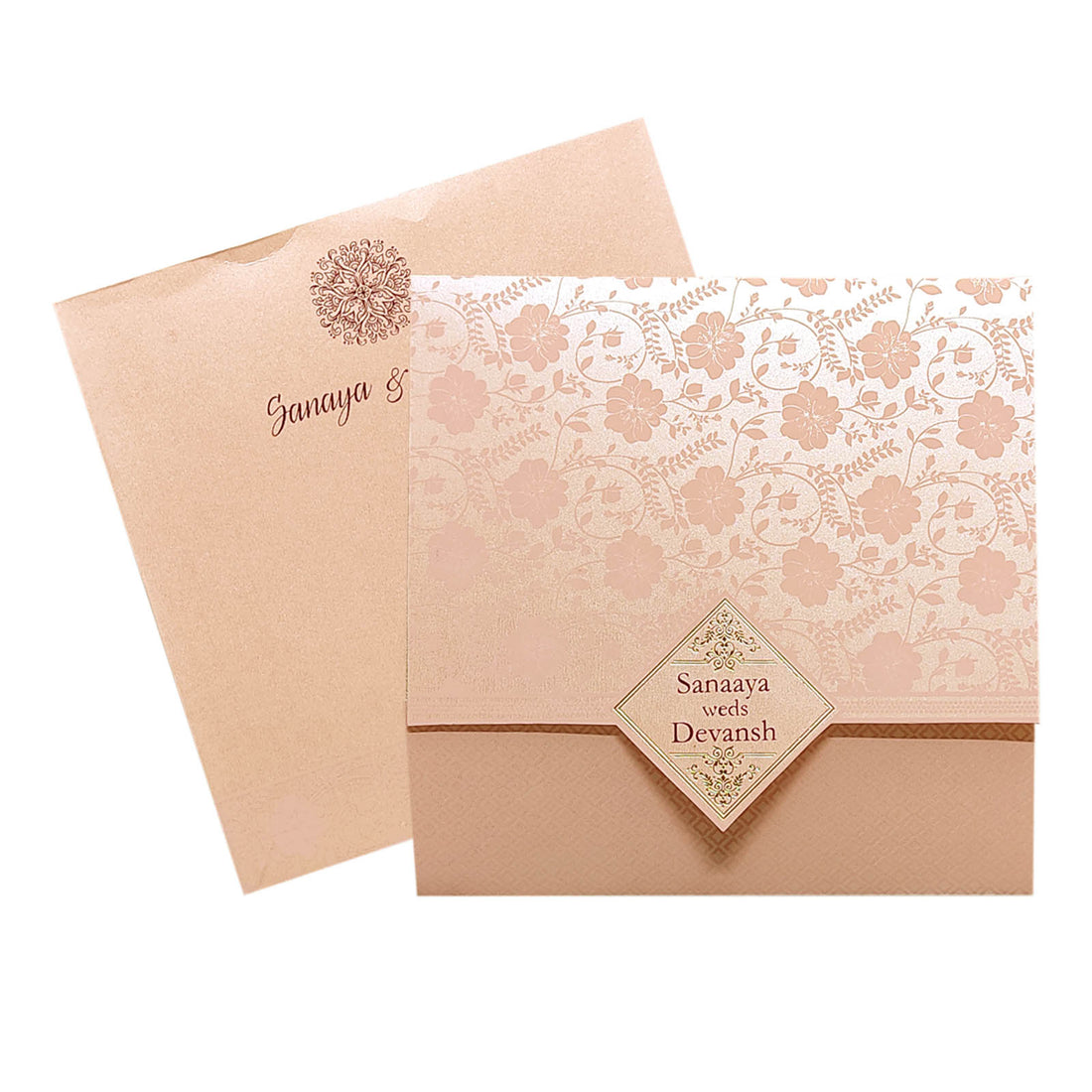 Pink Floral Invitation Card-KRC29721