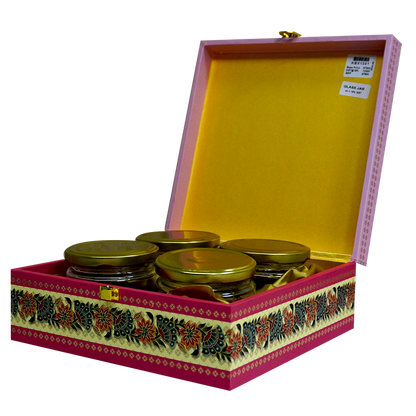 Pink Floral Mandala Box Wedding Invitation-KBX1301