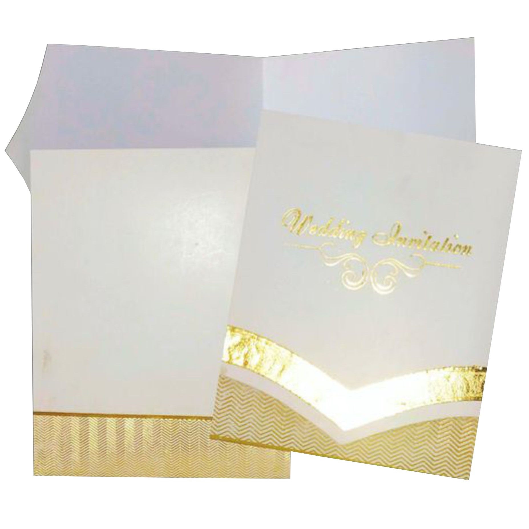 White Invitation Card-KNK2022