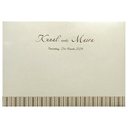 Grey Gold Design Invitation Card-KRC29541