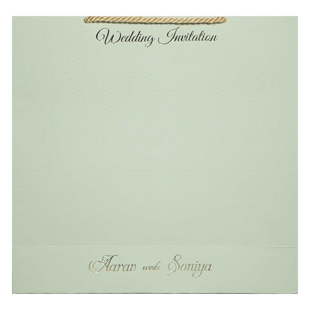 Buy Green Emblem Wedding Invitation Box
