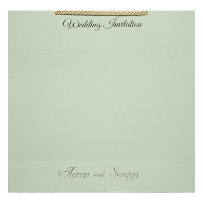 Buy Green Emblem Wedding Invitation Box
