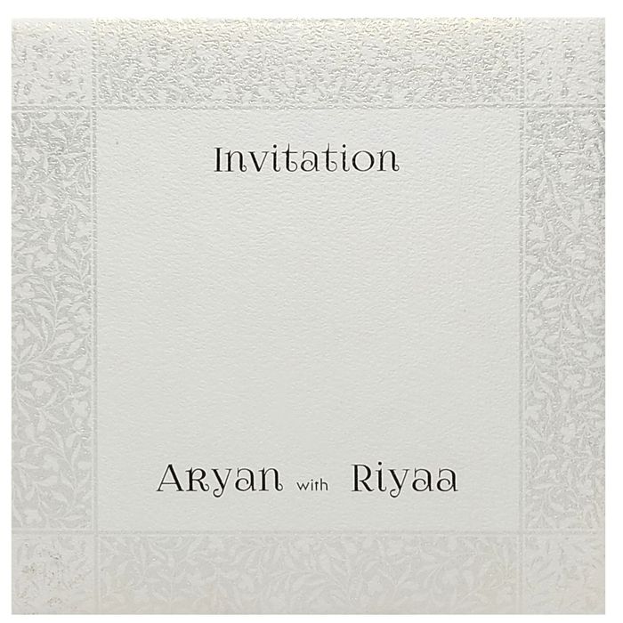 White Invitation Card-King of Cards