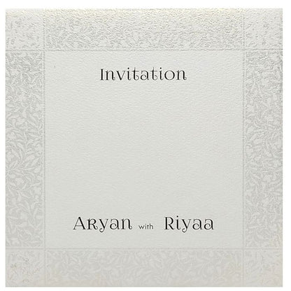 White Invitation Card-King of Cards