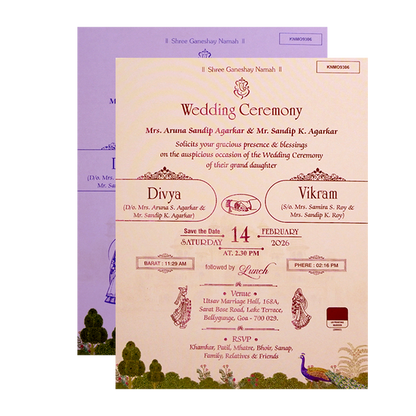 Invitation Card - KNMO9306-King of Cards