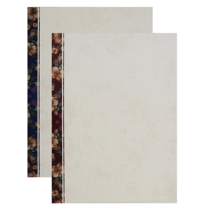 Maroon Cream Floral Door Padded Wedding Card-King of Cards