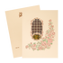 Check out Cream Pink Floral Jaali Padded Wedding Card at best price.✅WhatsApp Support ✅Express Delivery.|King of cards.