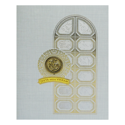 Light Grey Marriage Card-KNK9407G