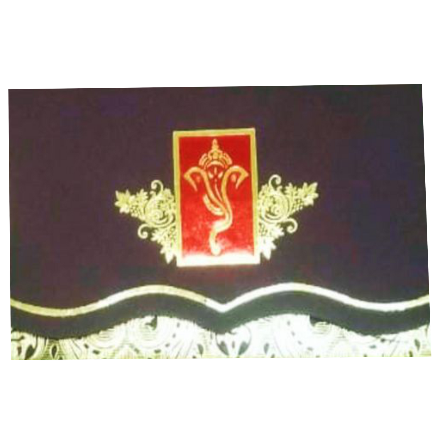 Black Invitation Card With Ganesha