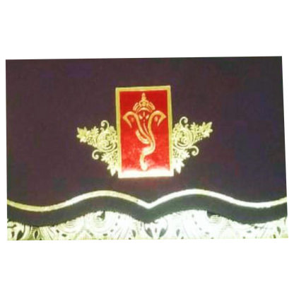 Black Invitation Card With Ganesha