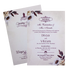 Cream Floral Wedding Card-KNKS553C