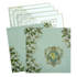 Very Light Green Floral Wedding Card-KPR09870