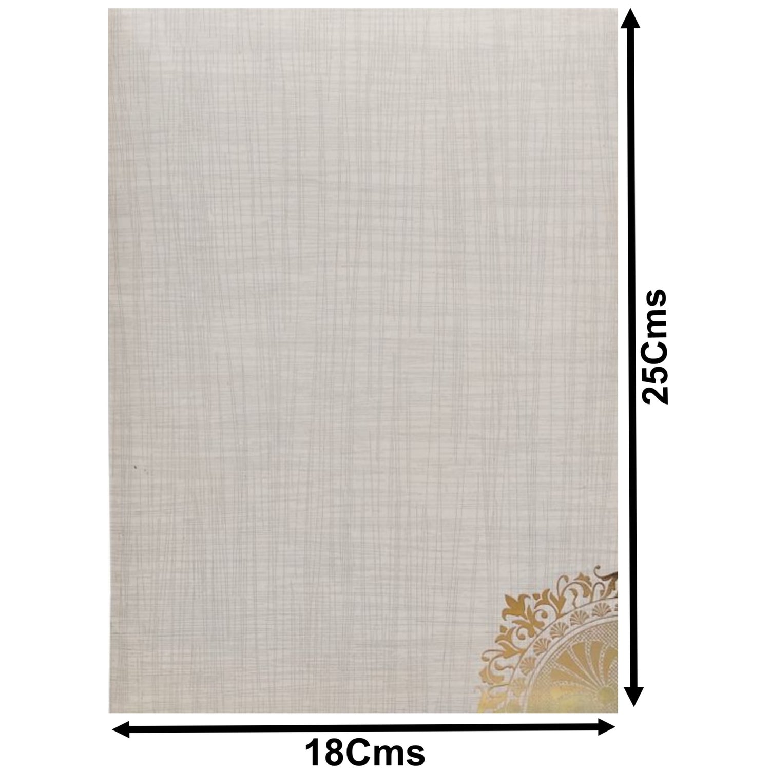 Grey Metallic Door Type Pattern With Die Cut Design-KNCP27GM