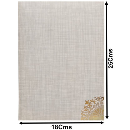 Grey Metallic Door Type Pattern With Die Cut Design-KNCP27GM
