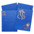 Royal Blue Shading With Cut Ganesha Wedding Card