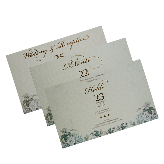 White Padded MDF Marriage Card-King of Cards