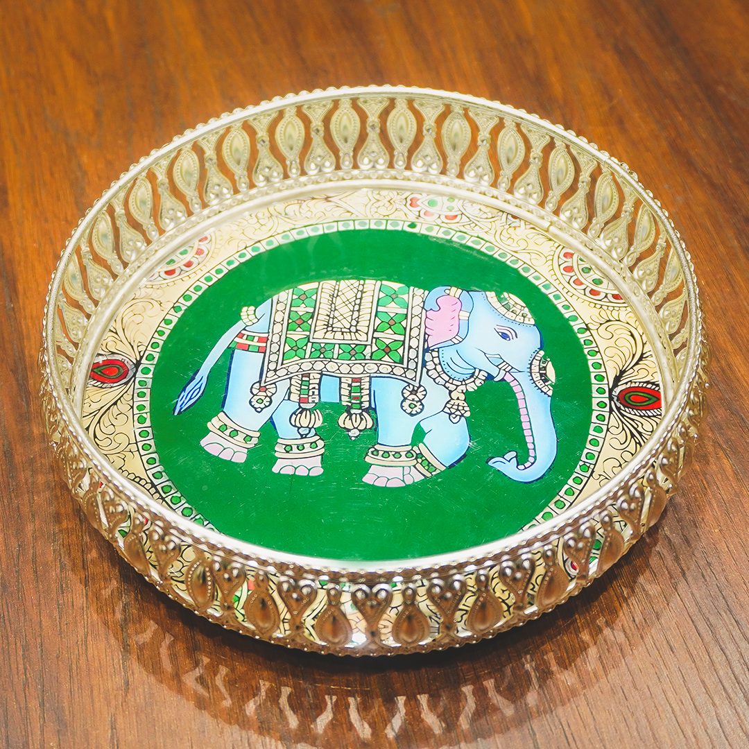 Royal Elephant Decorative Tray-GDS0010