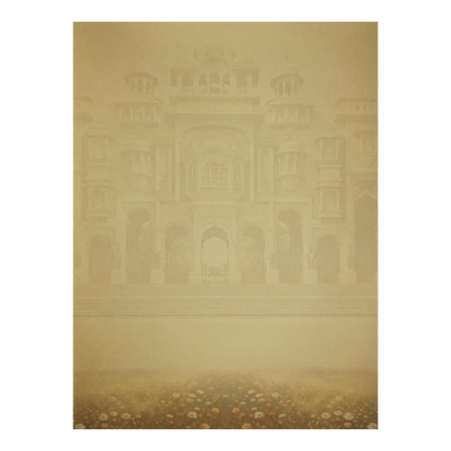 Gold Couple Bag Style Wedding Card-KNAS3104