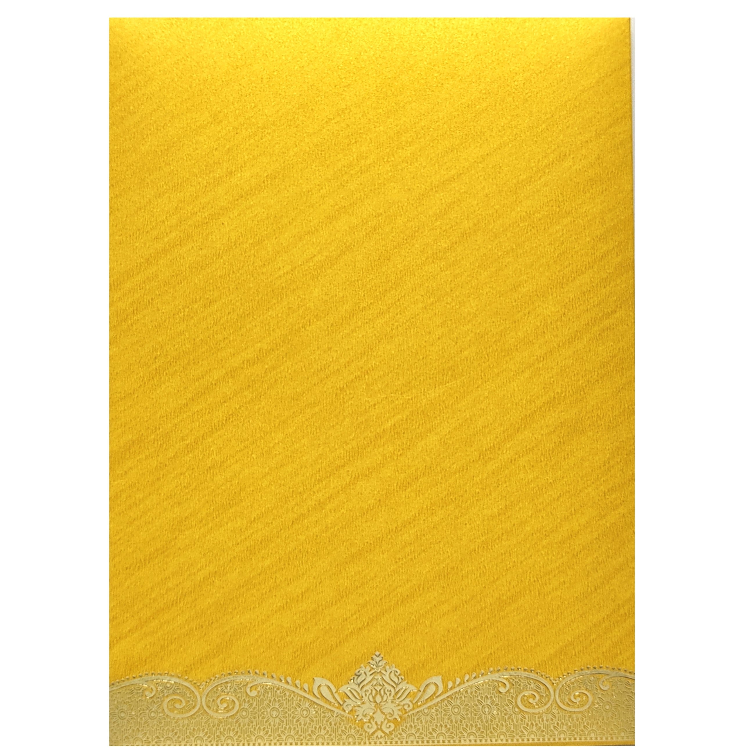 Gold Wedding Invitation Card-KNCM24GG