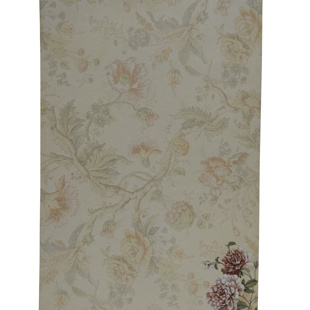 Cream single sheet card floral gold envelope invitation card-KNS030GD