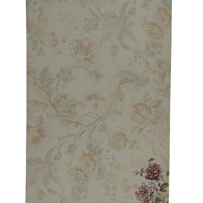 Cream single sheet card floral gold envelope invitation card-KNS030GD