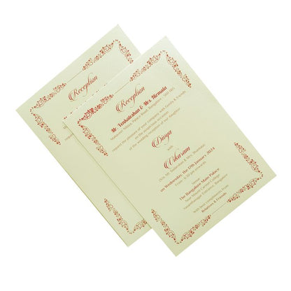 White Door Type Unique Invitation Card-King of Cards