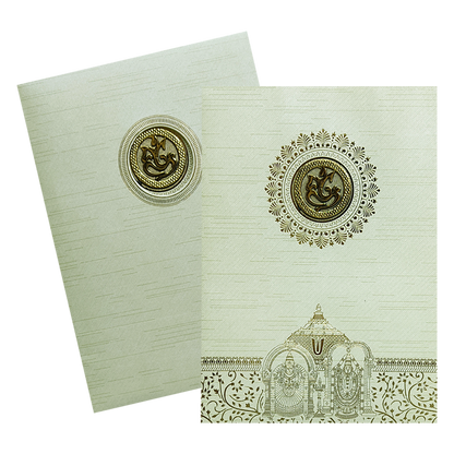 Pista Green Balaji Padmavathi Invitation Card-King of Cards