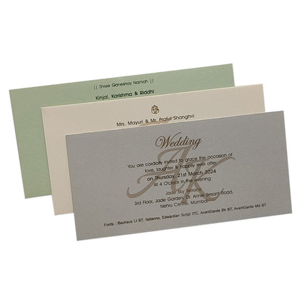 Brown Sweet Box Invitation Card-KRC29110
