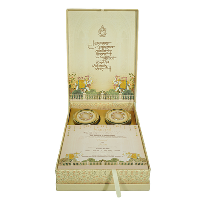 Regal Arch Elephant Wedding Invitation Box-KMMEX8330